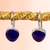 Pendientes colgantes de lapislázuli - Aretes colgantes de lapislázuli de Taxco de México