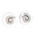 Sterling silver stud earrings, 'Wind Cyclones' - Taxco Sterling Silver Spiral Stud Earrings from Mexico