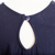 Cotton long A-line tank, 'Simple Breeze in Navy' - Cotton Gauze A-Line Tank in Solid Navy from Mexico