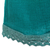 Camiseta sin mangas larga de algodón - Camiseta sin mangas larga evasé de gasa de algodón en verde azulado sólido de México