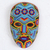 Beadwork mask, 'Blue Eagle' - Authentic Hand Beaded Huichol Mask (image 2) thumbail