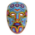 Beadwork mask, 'Blue Eagle' - Authentic Hand Beaded Huichol Mask thumbail