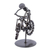 Recycled metal auto part sculpture, 'Boy on a Bike' - Bicycle-Themed Recycled Metal Auto Part Sculpture (image 2c) thumbail
