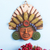Ceramic mask, 'God of Corn' - God of Corn Ceramic Mask Crafted in Mexico (image 2) thumbail