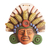 Ceramic mask, 'God of Corn' - God of Corn Ceramic Mask Crafted in Mexico thumbail