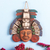Ceramic mask, 'Ah Puch Headdress' - Handcrafted Ceramic Mask of Mayan God Ah Puch from Mexico (image 2) thumbail