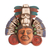 Ceramic mask, 'Ah Puch Headdress' - Handcrafted Ceramic Mask of Mayan God Ah Puch from Mexico thumbail