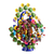 Keramische Skulptur, „Flugblätter von Papantla“. - Kulturelle Keramik-Skulptur zum Lebensbaum, hergestellt in Mexiko