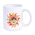 Ceramic mug, 'Happiness' - Painted Folk Art Sun Ceramic Mug from Mexico (image 2a) thumbail