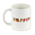 Ceramic mug, 'Happiness' - Folk Art Sun Ceramic Mug from Mexico