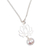 Cultured pearl pendant necklace, 'Glowing Lotus Charm' - Cultured Pearl Lotus Flower Pendant Necklace from Mexico