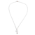 Cultured pearl pendant necklace, 'Glowing Lotus Charm' - Cultured Pearl Lotus Flower Pendant Necklace from Mexico (image 2b) thumbail