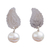 Cultured pearl dangle earrings, 'Glowing Paisley' - Cultured Pearl Paisley Dangle Earrings from Mexico (image 2a) thumbail