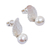 Cultured pearl dangle earrings, 'Glowing Paisley' - Cultured Pearl Paisley Dangle Earrings from Mexico