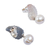 Cultured pearl dangle earrings, 'Glowing Paisley' - Cultured Pearl Paisley Dangle Earrings from Mexico (image 2c) thumbail