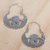 Sterling silver hoop earrings, 'Gracious Birds' - Bird-Themed Sterling Silver Hoop Earrings from Mexico thumbail