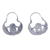 Sterling silver hoop earrings, 'Gracious Birds' - Bird-Themed Sterling Silver Hoop Earrings from Mexico (image 2a) thumbail