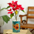 Ceramic vase, 'Brilliant Sunflower' - Sunflower Motif Ceramic Vase from Mexico thumbail