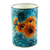 Ceramic vase, 'Brilliant Sunflower' - Sunflower Motif Ceramic Vase from Mexico (image 2a) thumbail