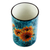 Ceramic vase, 'Brilliant Sunflower' - Sunflower Motif Ceramic Vase from Mexico (image 2c) thumbail