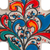 Ceramic wall cross, 'Flourishing Faith' (11 inch) - Handmade Ceramic Wall Cross with Colorful Motifs (11 Inch) (image 2c) thumbail