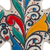 Ceramic wall cross, 'Flourishing Faith' (8 inch) - Handmade Ceramic Wall Cross with Colorful Motifs (8 Inch)