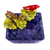Tazón de cerámica para aperitivos - Tazón de bocadillos o dulces de cerámica con temática de pájaros y uvas
