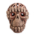 Ceramic sculpture, 'Skull Celebration' (12.5 in) - Handcrafted Ceramic Skull Sculpture with Mini Skull Motif (image 2b) thumbail