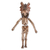 Ceramic sculpture, 'Eagle Skeleton Warrior' - Handcrafted Ceramic Hanging Sculpture Eagle Warrior Skeleton (image 2a) thumbail