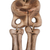 Ceramic sculpture, 'Eagle Skeleton Warrior' - Handcrafted Ceramic Hanging Sculpture Eagle Warrior Skeleton (image 2d) thumbail