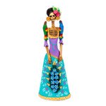 Ceramic sculpture, 'La Catrina Graciela' - Artisan Crafted Catrina Figurine from Mexico