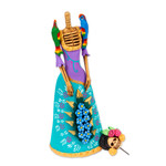 Ceramic sculpture, 'La Catrina Graciela' - Artisan Crafted Catrina Figurine from Mexico
