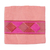Cotton tortilla warmer, 'Pink Maya Dawn' - Handwoven Pink Cotton Tortilla Warmer from Mexico (image 2a) thumbail