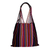 Cotton shoulder bag, 'Night Poppies' - Poppy Embroidered Handwoven Black Cotton Mexican Morral Tote (image 2b) thumbail