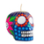 Candle, 'Colorful Purple Skull' - Hand Painted Mexican Day of the Dead Purple Skull Candle (image 2a) thumbail