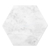 Marble cheese board, 'Hexagon in White' - Hexagonal White Marble Cheese or Chopping Board