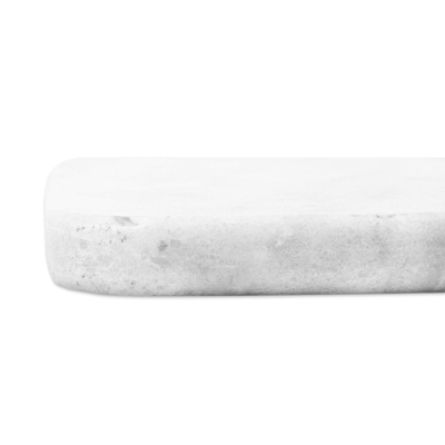 Käsebrett aus Marmor - Kleines Käse- oder Schneidebrett aus weißem Marmor aus Mexiko