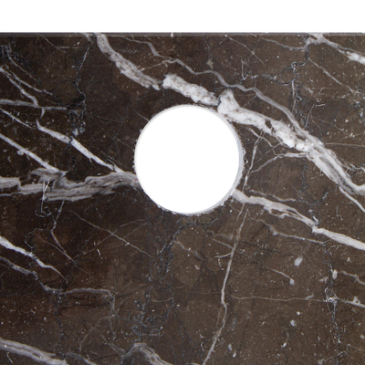 Marble cheese board, 'Mesa in Black' - Black Marble Chopping or Cheese Board from Mexico