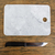 Marble cheese board, 'Mesa in White' - White and Grey Marble Cutting Board Handmade in Mexico (image 2b) thumbail