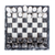 Marble and onyx mini chess set, 'White and Ash' - Mexican White Onyx and Charcoal Grey Marble Mini Chess Set (image 2c) thumbail