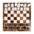 Onyx mini chess set, 'Chocolate and Milk' - Brown and White Onyx Mini Chess Set Handcrafted in Mexico (image 2b) thumbail