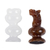 Onyx mini chess set, 'Chocolate and Milk' - Brown and White Onyx Mini Chess Set Handcrafted in Mexico