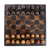 Marble and onyx mini chess set, 'Coffee and Mocha' - Onyx and Marble Mini Chess Set Handcrafted in Mexico (image 2b) thumbail