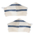 Cotton face masks, 'Quiet Serenity' (pair) - 2 Handwoven Ivory and Blue Cotton Elastic Band Face Masks (image 2a) thumbail