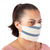Cotton face masks, 'Quiet Serenity' (pair) - 2 Handwoven Ivory and Blue Cotton Elastic Band Face Masks (image 2b) thumbail