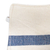 Cotton face masks, 'Quiet Serenity' (pair) - 2 Handwoven Ivory and Blue Cotton Elastic Band Face Masks (image 2e) thumbail