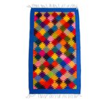 Zapotec wool area rug, 'Endless Stars' - Hand Woven Colorful Wool Area Rug from Oaxaca