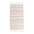 Wool area rug, 'Colorful Stripes' - Fringed Hand Woven Striped Wool Area Rug thumbail