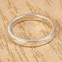 Featured review for Unisex silver band ring, Polished