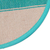 Cotton tortilla warmer, 'Turquoise Textures' - Backstrap Handwoven Turquoise & Beige Cotton Tortilla Warmer